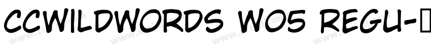 CCWildWords W05 Regu字体转换